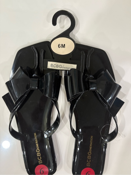 BCBGeneration Shoes - BCBGeneration Black Bow Jelly Sandals